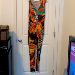 One piece cat suit with multi beautiful colors